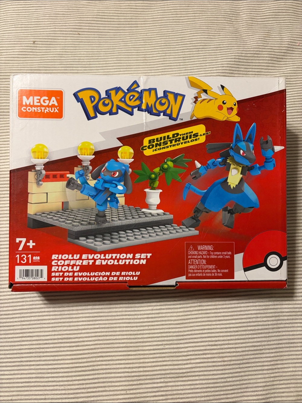 NIB MEGA Construx Pokemon Riolu Evolution Set 131pc Sealed HHY94